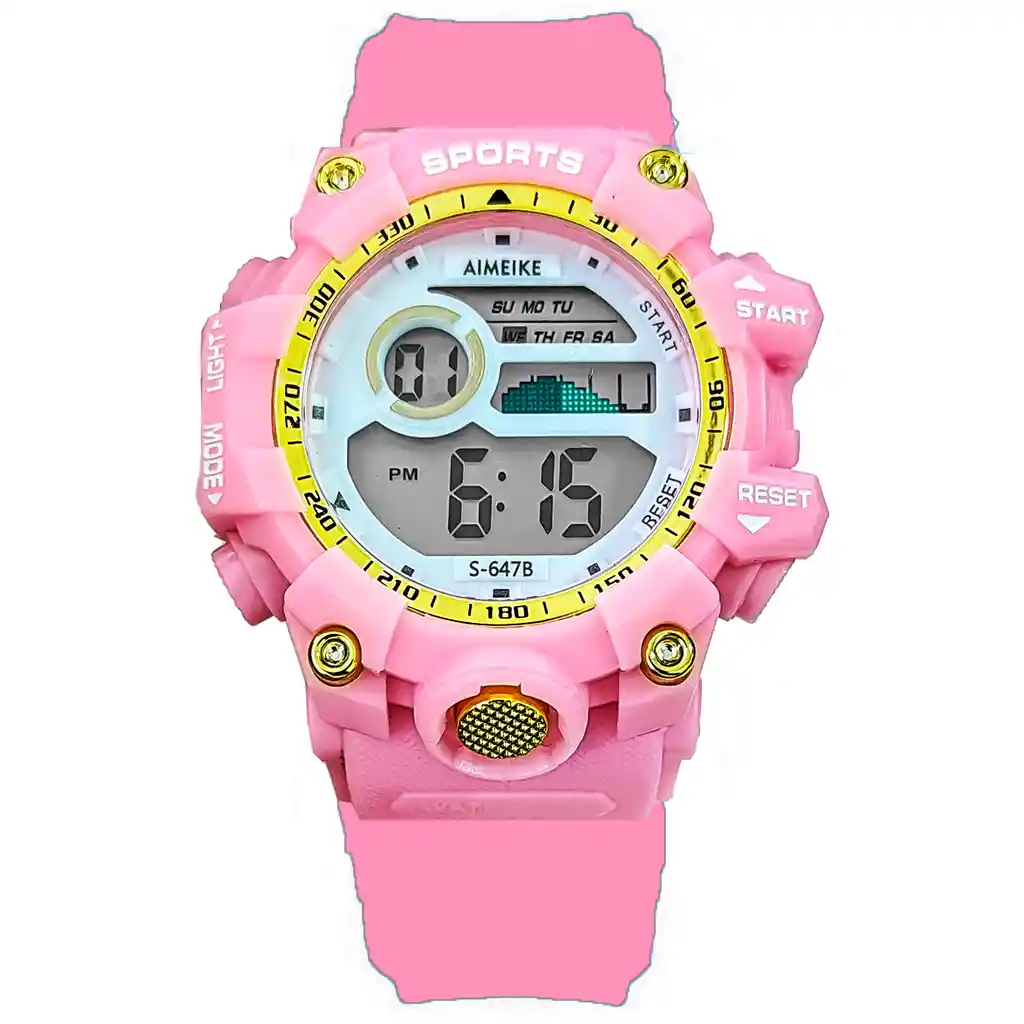 Reloj Digital Resistente Al Agua Impermeable S647 + Estuche