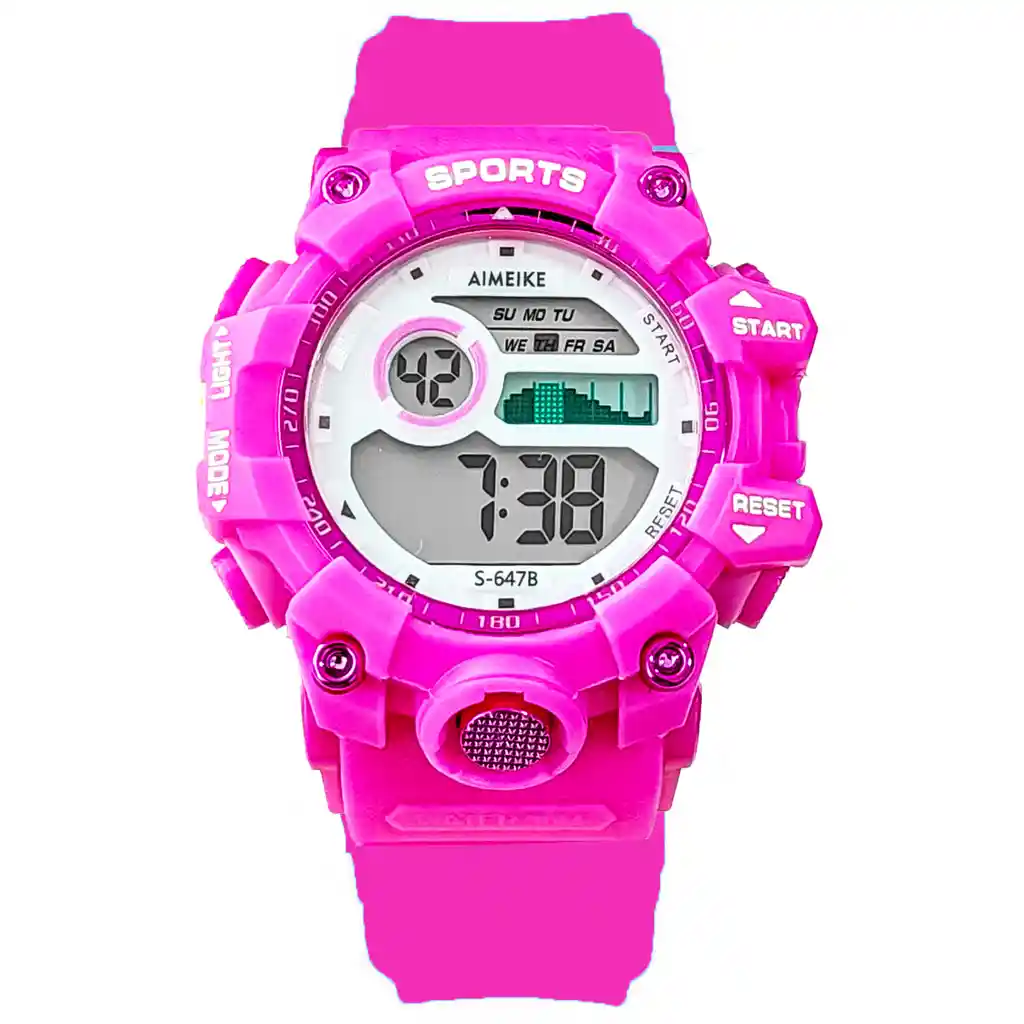 Reloj Digital Resistente Al Agua Impermeable S647 + Estuche