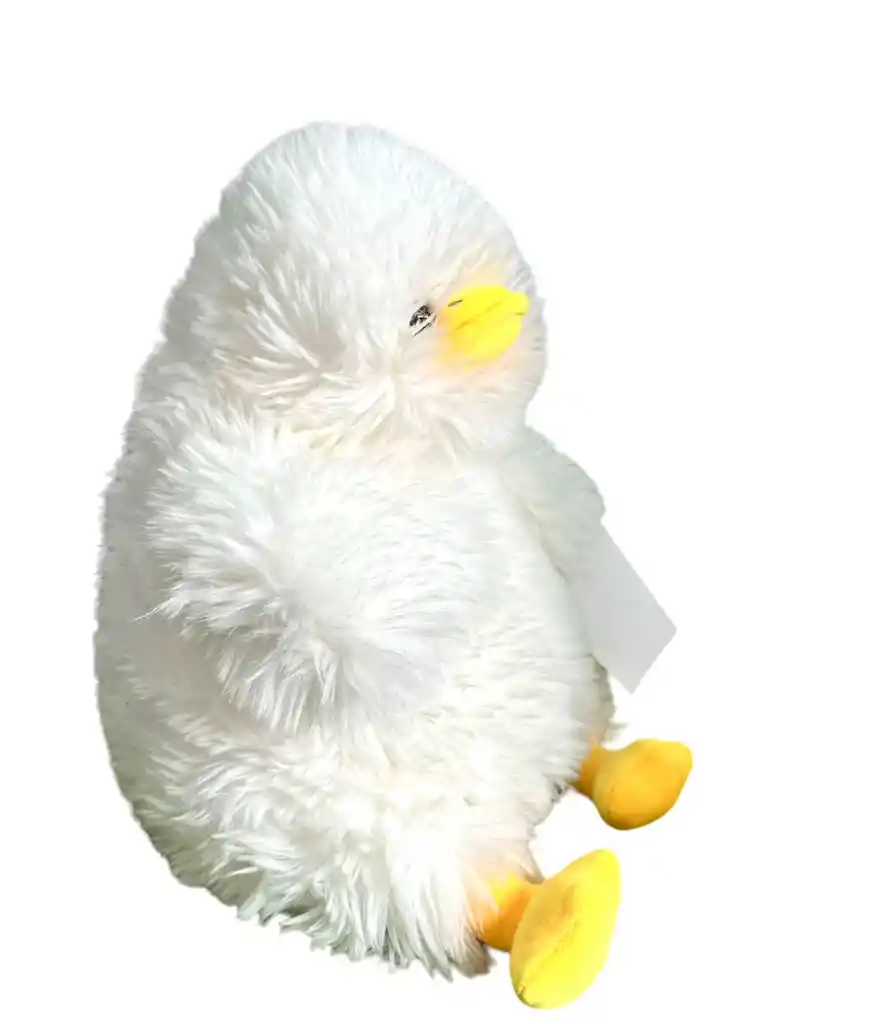 Pato Blanco Peluche En Finas Texturas