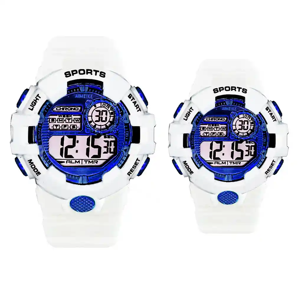 Relojes Pareja Digital Resistente Al Agua Deportivo+ Estuche