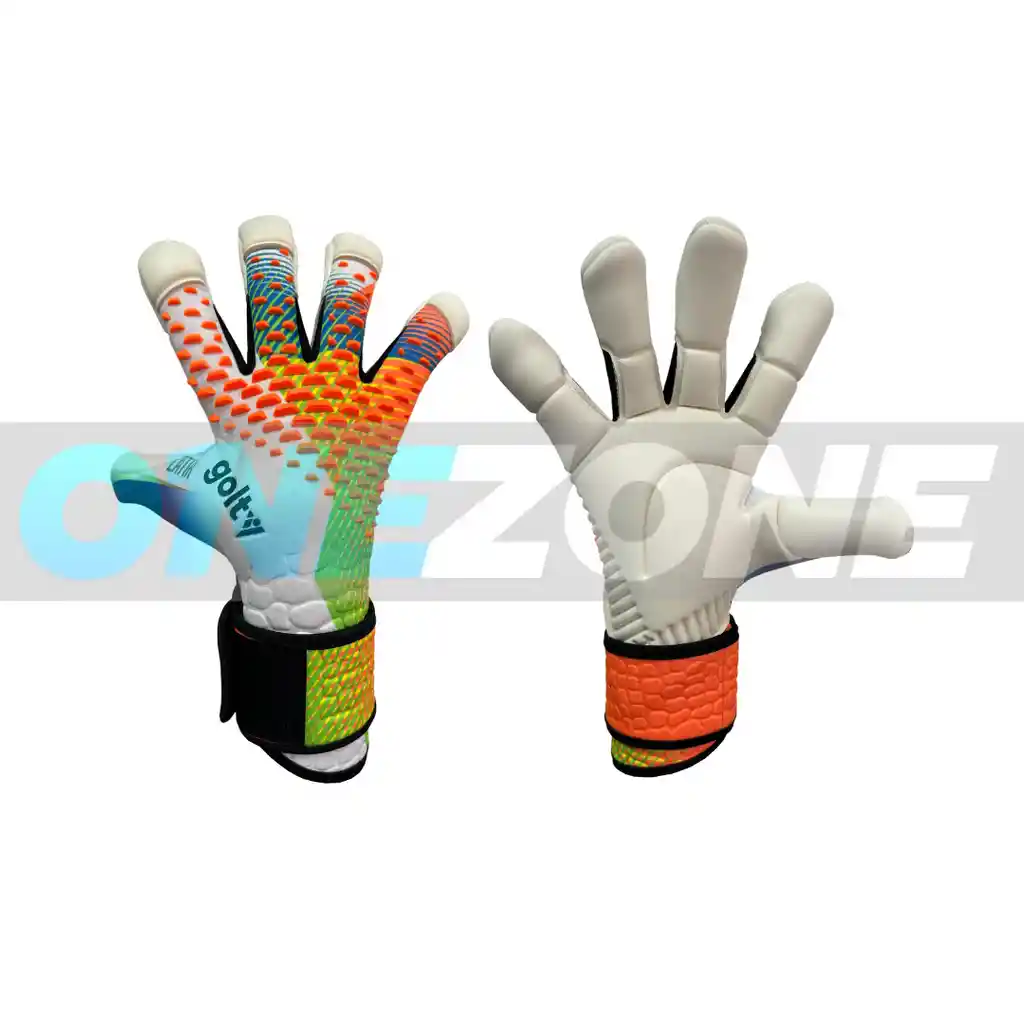 Guantes De Fútbol Talla: 9 Golty Profesional Latir Corte Hibrido/blanco