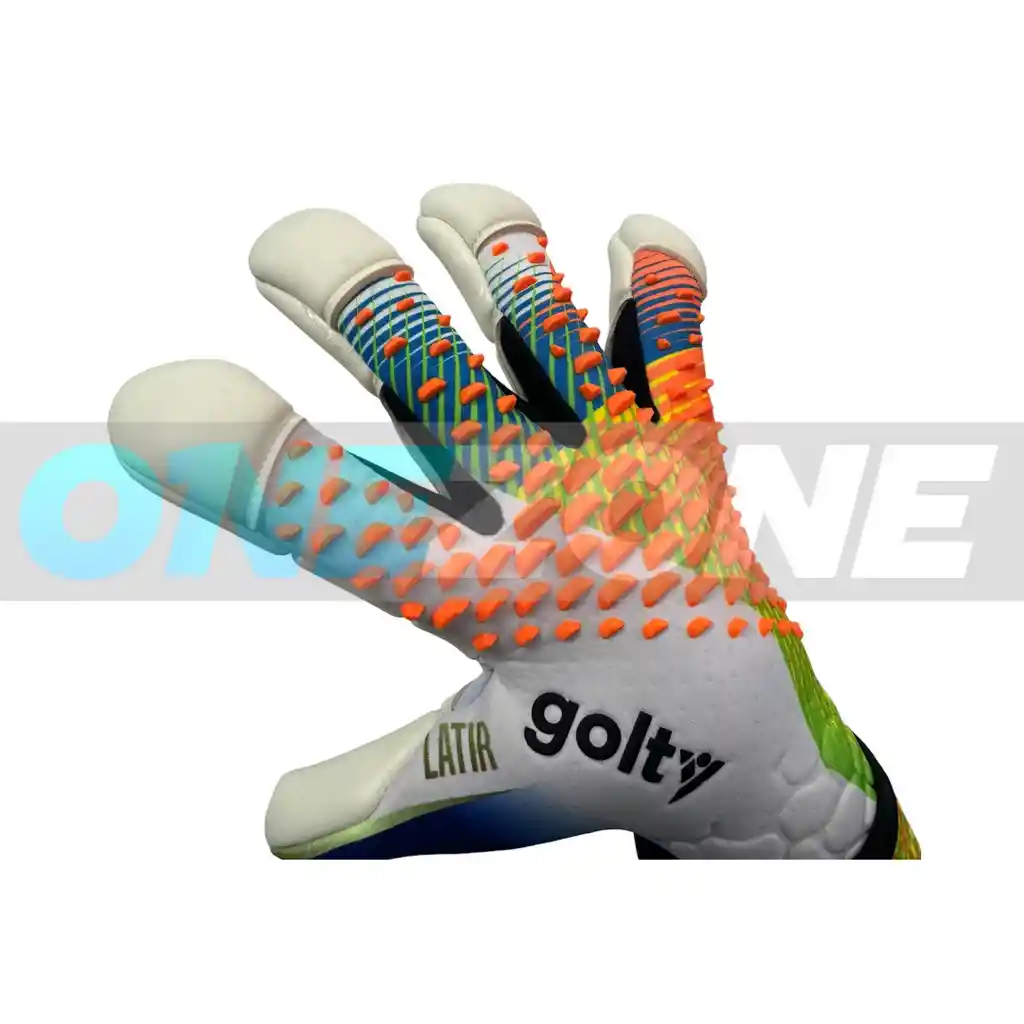 Guantes De Fútbol Talla: 9 Golty Profesional Latir Corte Hibrido/blanco