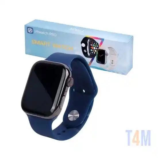 Reloj Inteligente Hiwatch Pro T700s Serie 7 Con Bluetooth, Llamadas, Monitor De Frecuencia Cardíaca Y Ajuste Corporal, Color Azul