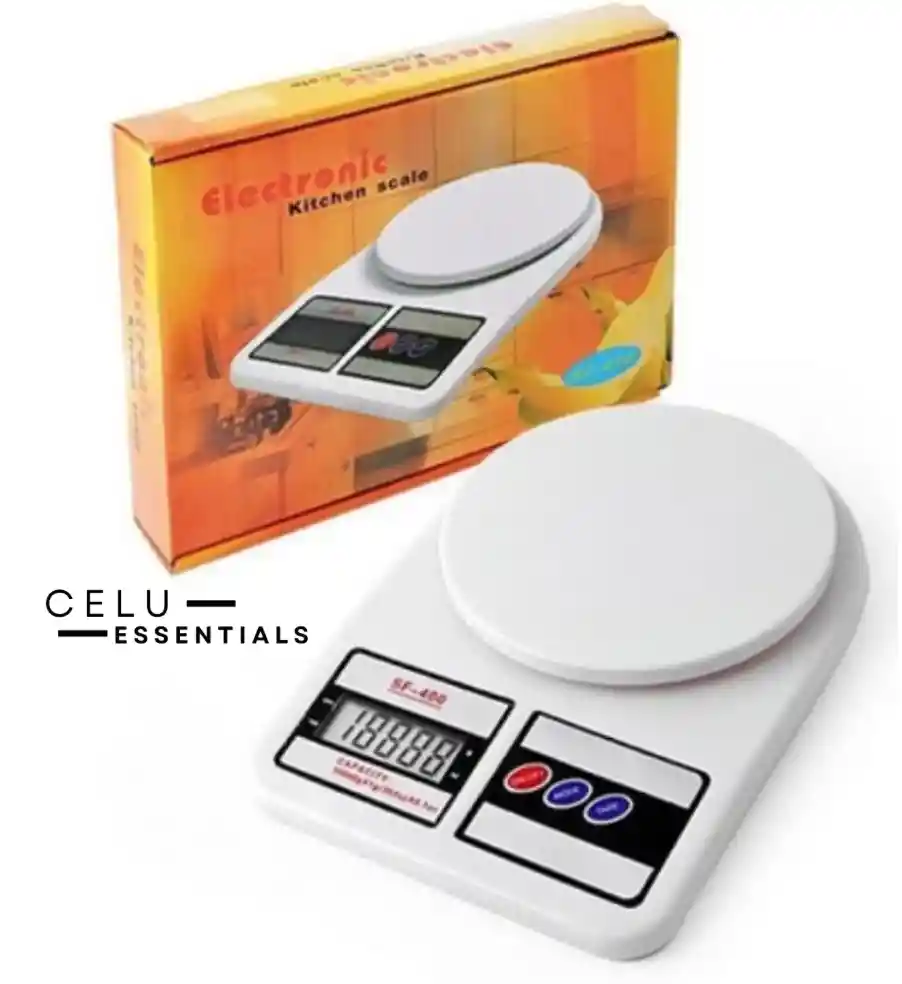 Balanza Gramera De Cocina Digital Sq Cozinha Sf-400 Pesa Hasta 10kg Blanca