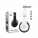 Audífonos Diadema Bluetooth Con Microsd Fm Manos Libres P47 Color Blanco Con Negro