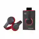 Audífonos Diadema Bluetooth Con Microsd Fm Manos Libres P47 Color Gris Con Rojo