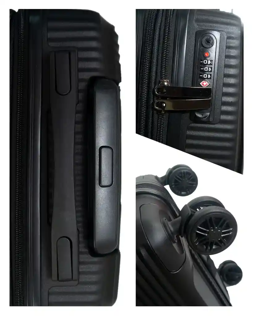 Maleta De Cabina Cristal 20" Negro
