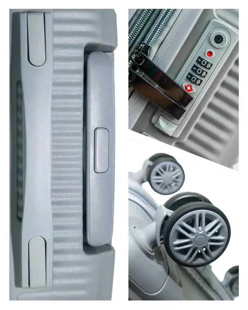 Maleta De Cabina Cristal 20" Gris
