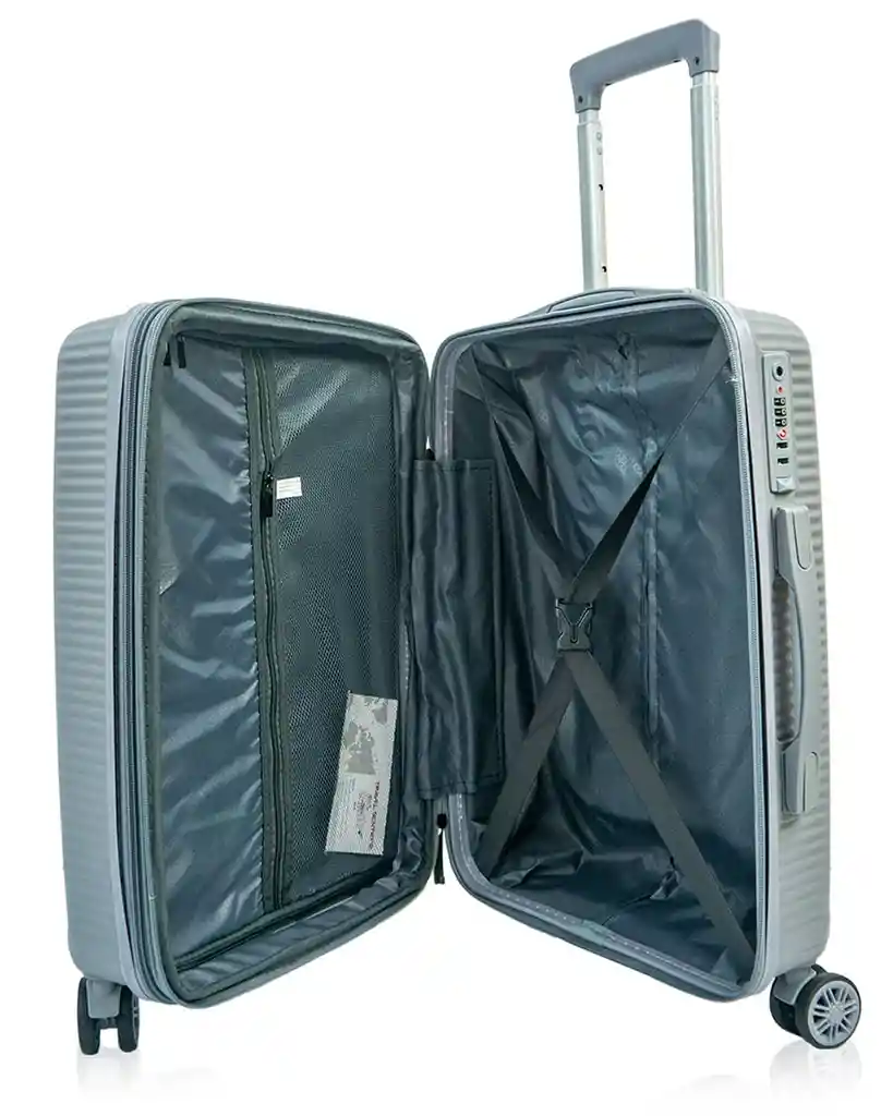 Maleta De Cabina Cristal 20" Gris
