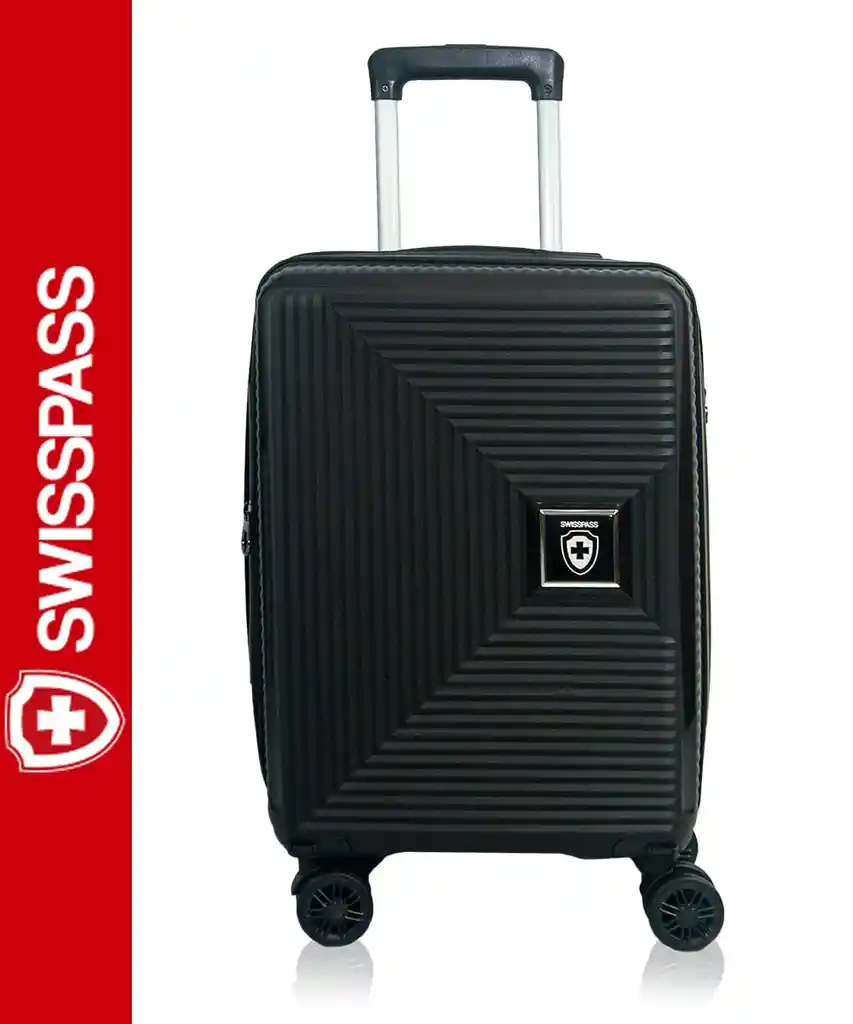 Maleta Pequeña Cristal 18" Negro