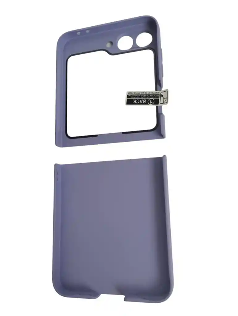 Estuche Para Samsung Galaxy Z Flip 6 Acrilico + Glass Lila