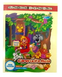 Cuento Para Colorear Caperucita Roja Ingles Español 17 Paginas