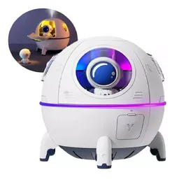 Humidificador Difusor Eléctrico Galaxy Lights Space Capsule, Color Blanco, 110 V/220 V