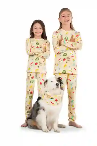 Pijama Algodón Niños Dos Piezas Desayuno Talla 14 Y 16