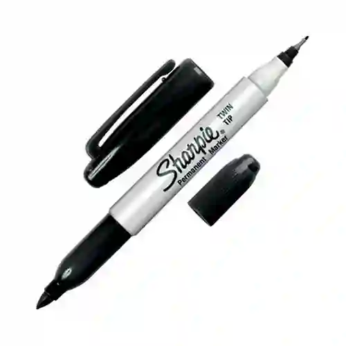 Marcador Sharpie Doble Punta Negro