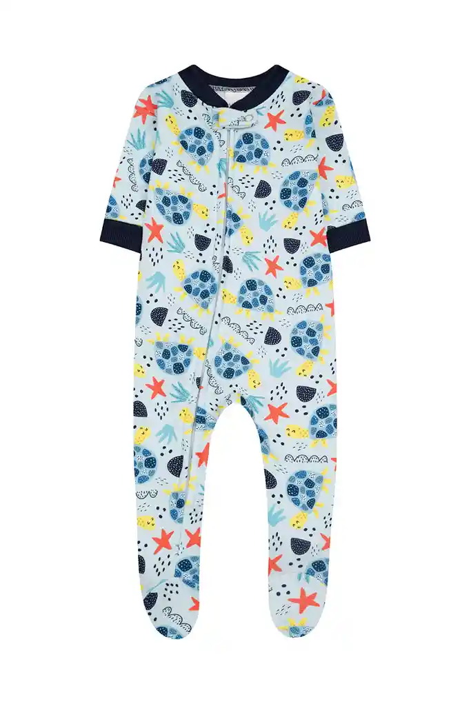 Pijama Fleece Bebe Enteriza Tortugas Talla 3 - 6 - 12 - 18 - 24 Meses