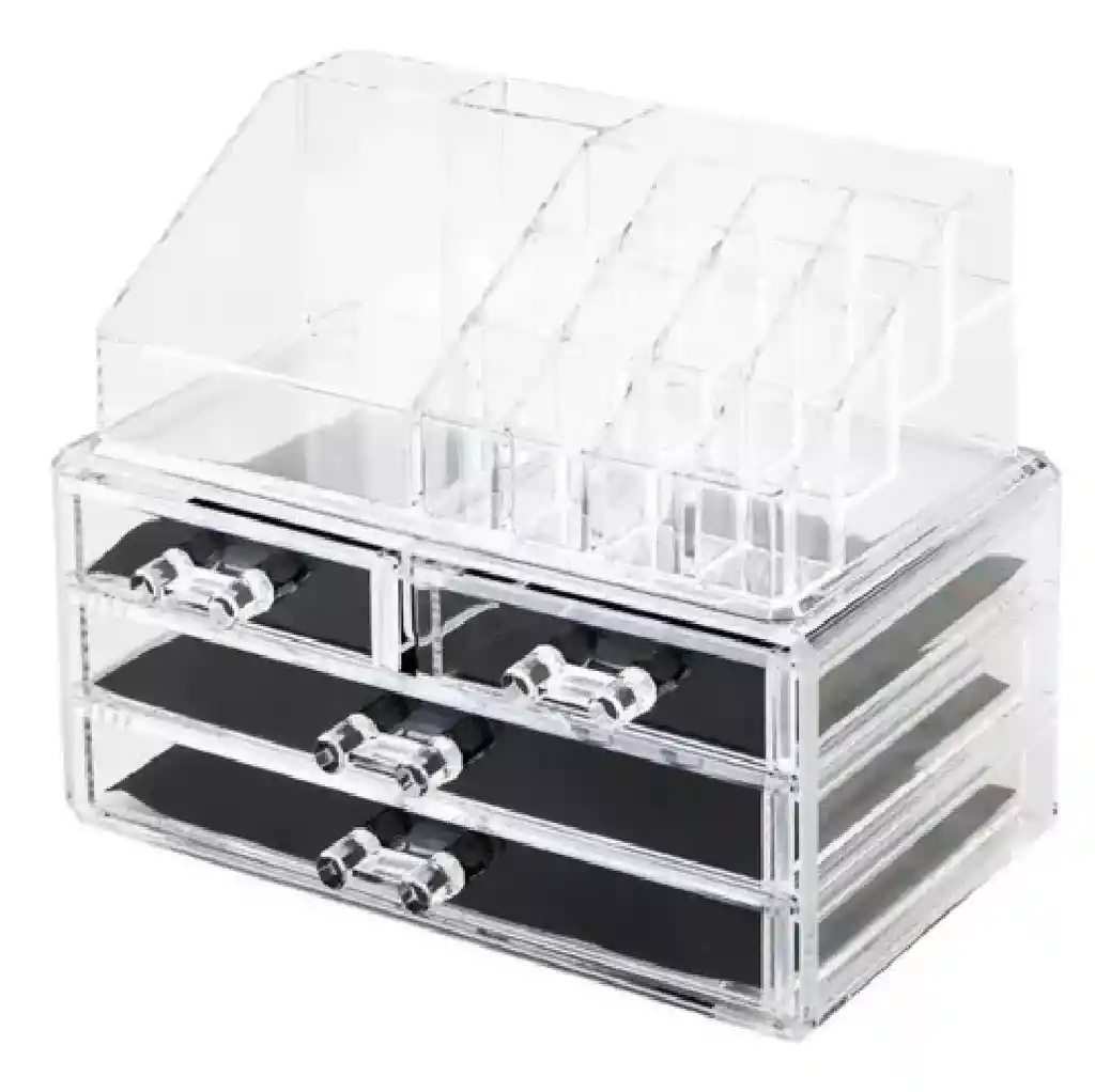 Organizador Caja Maquillaje Cosmeticos X3 Cajones X1 Exhibid