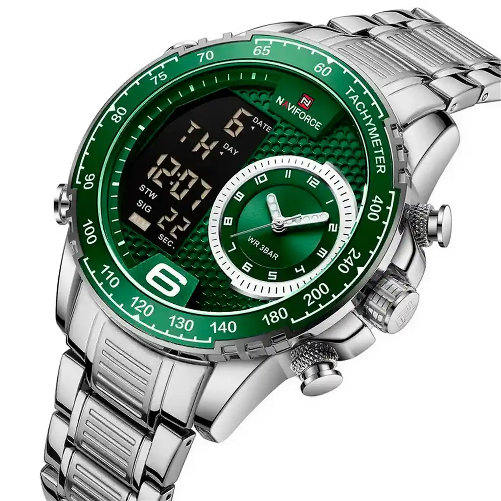 Reloj Naviforce Original Nf 9199 Acero Inoxidable + Estuche