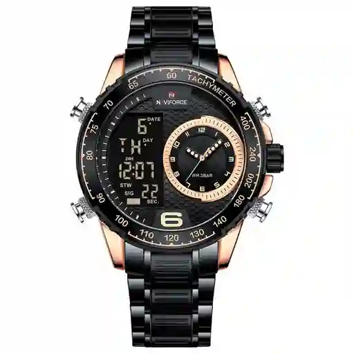 Reloj Naviforce Original Nf 9199 Acero Inoxidable + Estuche