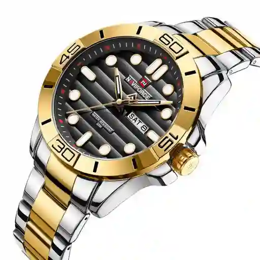 Reloj Naviforce Original Nf 9198 Acero Inoxidable + Estuche