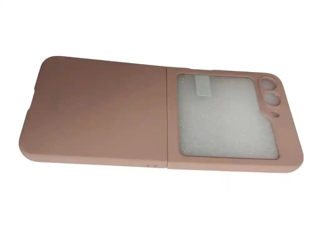 Estuche Para Samsung Galaxy Z Flip 6 Acrilico + Glass Rosado