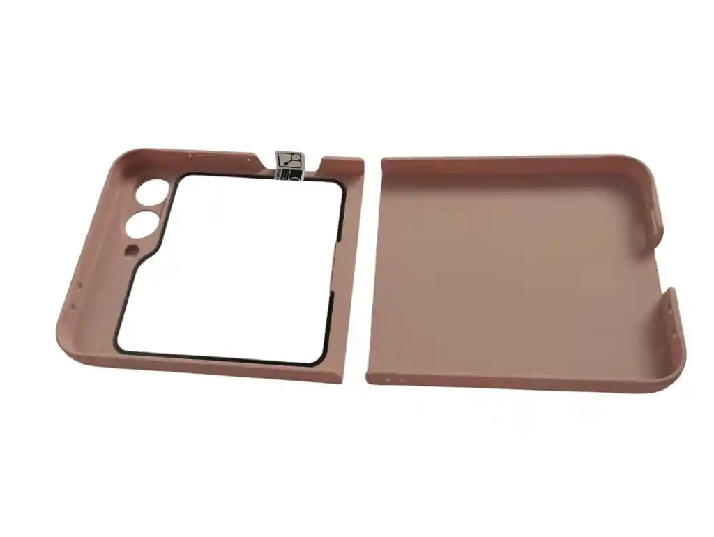 Estuche Para Samsung Galaxy Z Flip 6 Acrilico + Glass Rosado