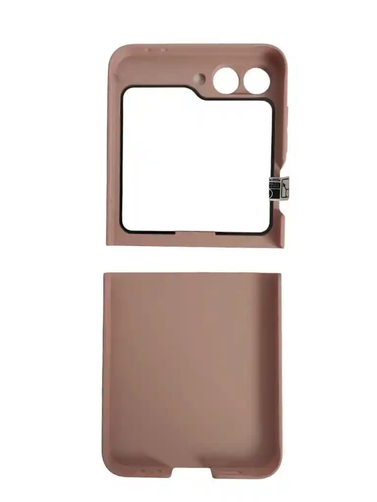 Estuche Para Samsung Galaxy Z Flip 6 Acrilico + Glass Rosado