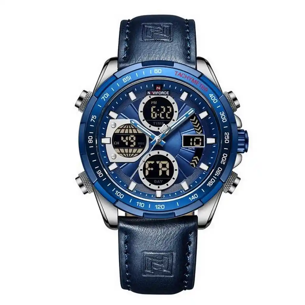 Reloj Naviforce Original Nf 9197 Casual Cuero + Estuche