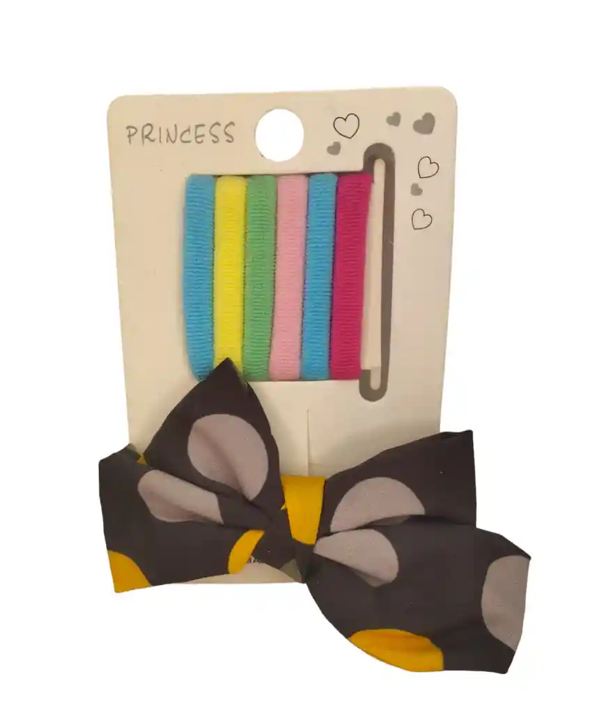 Set De Moñito Y Bambas Color Marron Oscuro Diseño Con Estampado