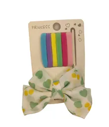 Set De Moñito Y Bambas Color Blanco Con Estampado