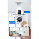 Camara De Seguridad Wifi Bombillo Doble Lente Robotica Panoramica Ip 360