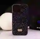 Funda Iphone 12 Morado Cristal Glitter