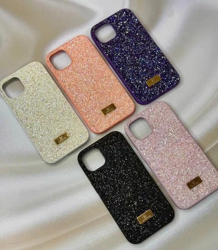 Funda Iphone 14 Beige Cristal Glitter