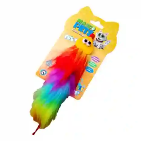Juguete Para Gato Raton Multicolor Arcoiris Mascopets