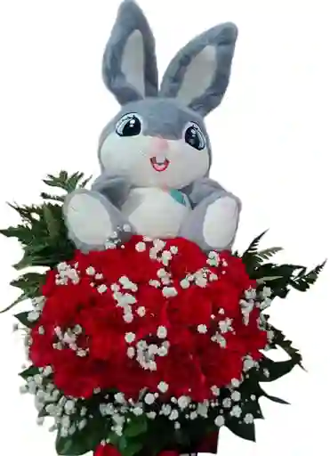 Flores Rojas Bunny