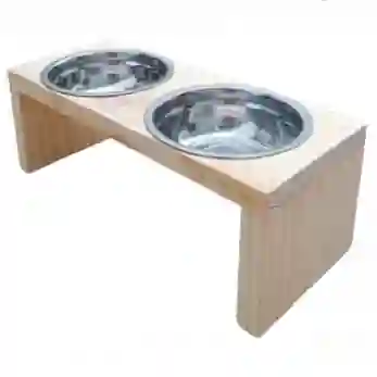 Comedero Para Mascota De 2 Puestos Pequeño