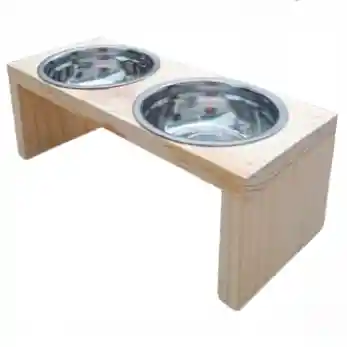 Comedero Para Mascota De 2 Puestos Pequeño