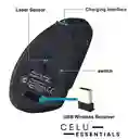 Mouse Ergonomico Inalámbrico Recargable