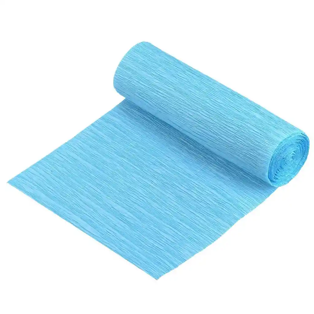 Papel Crepe Pliego Color Azul Cielo