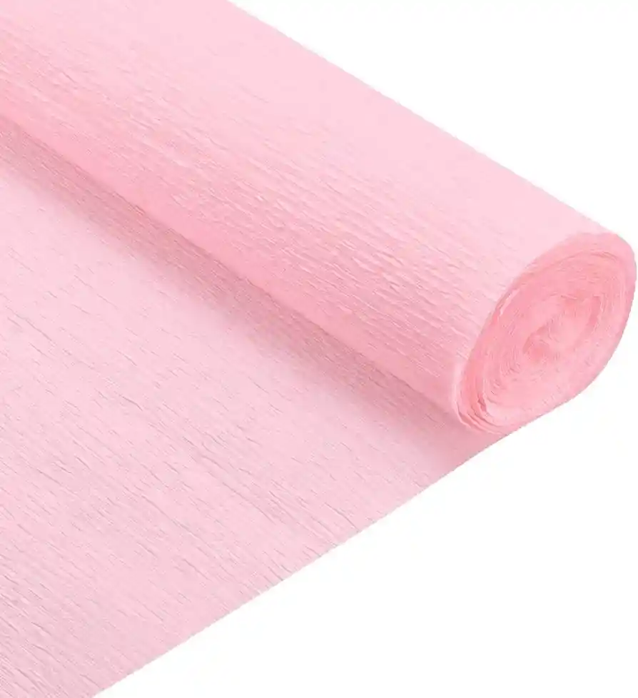 Papel Crepe Color Rosado Por Unidad, Tamaño: 51 X 76 Cm