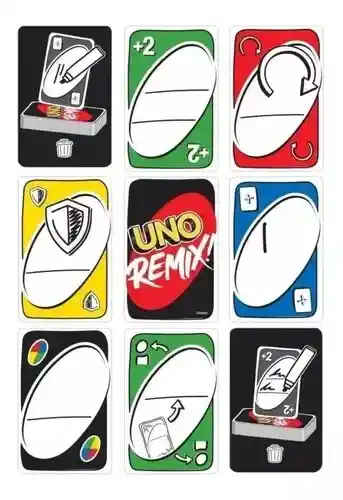 Uno Remix Cartas Juego De Mesa Nueva Edición Mattel Gxd71