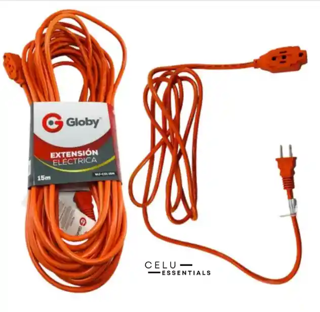 Extensión Eléctrica 15 Metros Globy Profesional