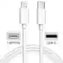 Cable Iphone 11, ,12 ,13 Y 14. Usb-c To Lightning