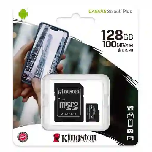 Micro Sd 128gb Kinston Clase 10