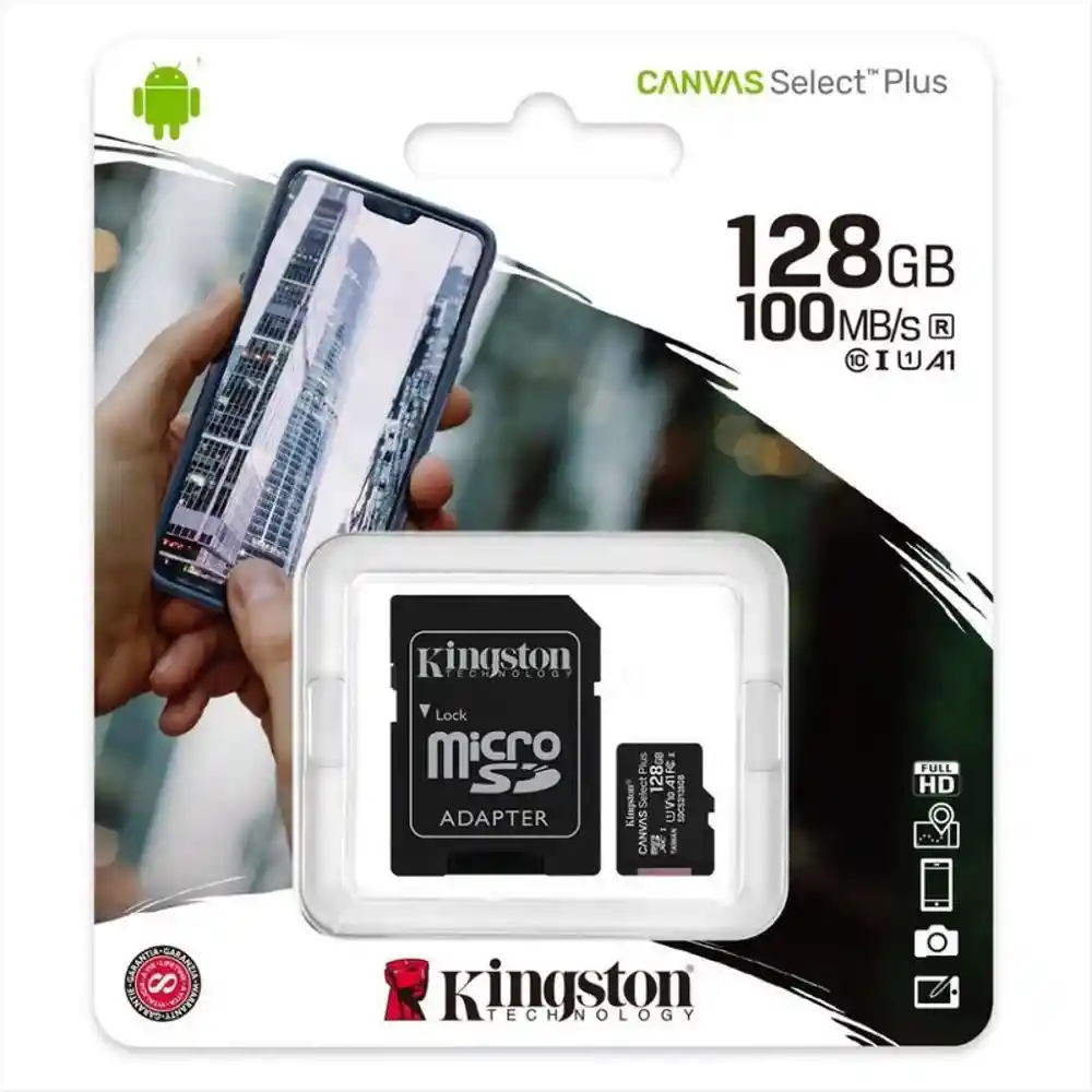 Micro Sd 128gb Kinston Clase 10