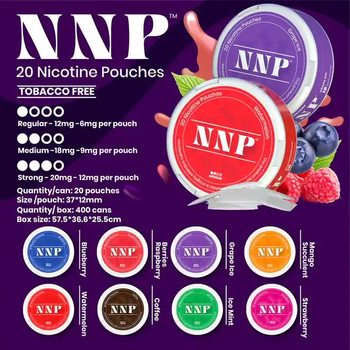 Bolsas De Nicotina Nnp 20 Unidades 18%