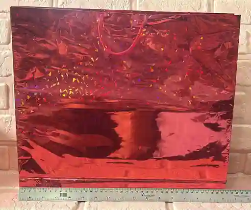 Bolsa Regalo Metalizada Holograma Talla Xl (( 35*41*6 )) Colores De Dama