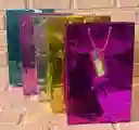 Bolsa Regalo Metalizada Holograma Talla Xm (( 27*17*6 )) Colores De Dama