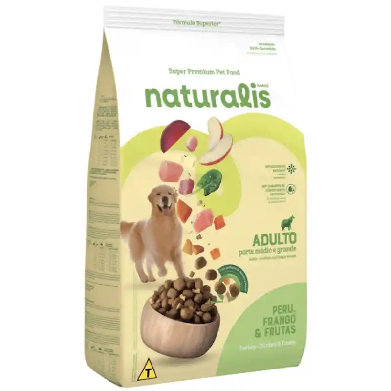 Naturalis Dog Adult Chicken, Turkey Frutas Rg 2.5kg