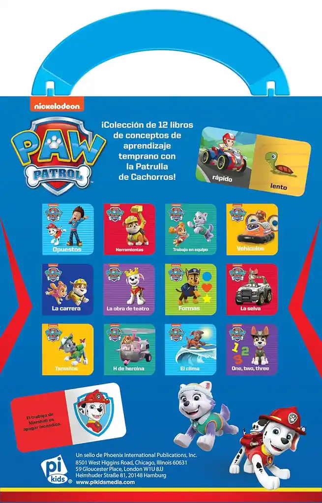 Libro Infantil Educativo Paw Patrol 12 En 1 Para Niño